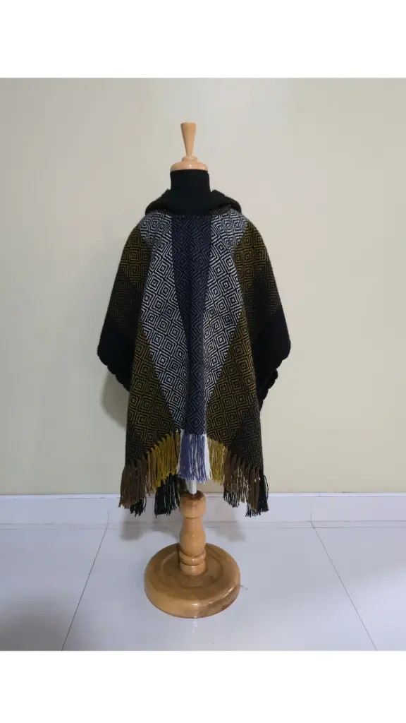 Poncho Estrellita Negra