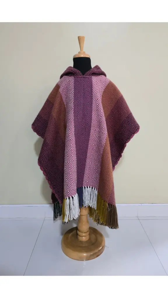 Poncho Rosa Amanecer