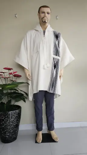 Poncho Personalizado Blanco